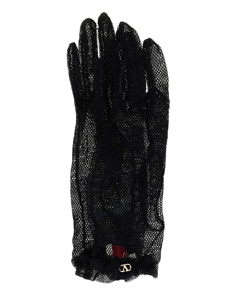 Valentino Garavani Handschuhe aus Mesh - Schwarz Schwarz