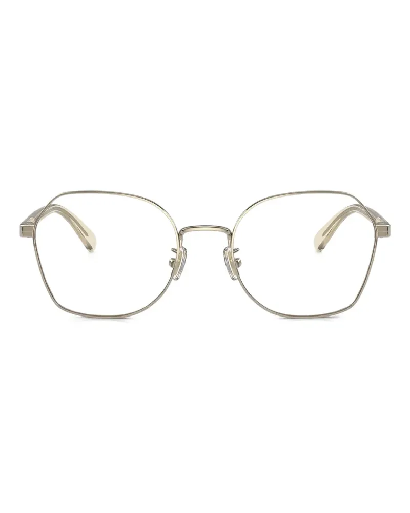 Coach geometric-frame glasses - Gold Gold