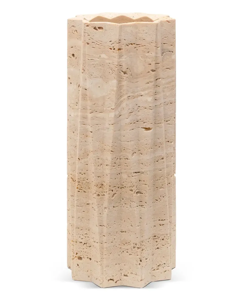 Editions Milano Fold Vase aus Stein (25cm) - Nude Nude