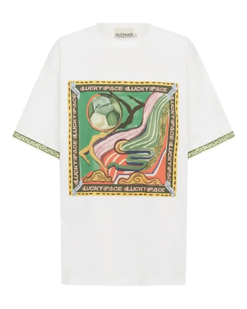 ALEMAIS graphic-print T-shirt - Weiß Weiß