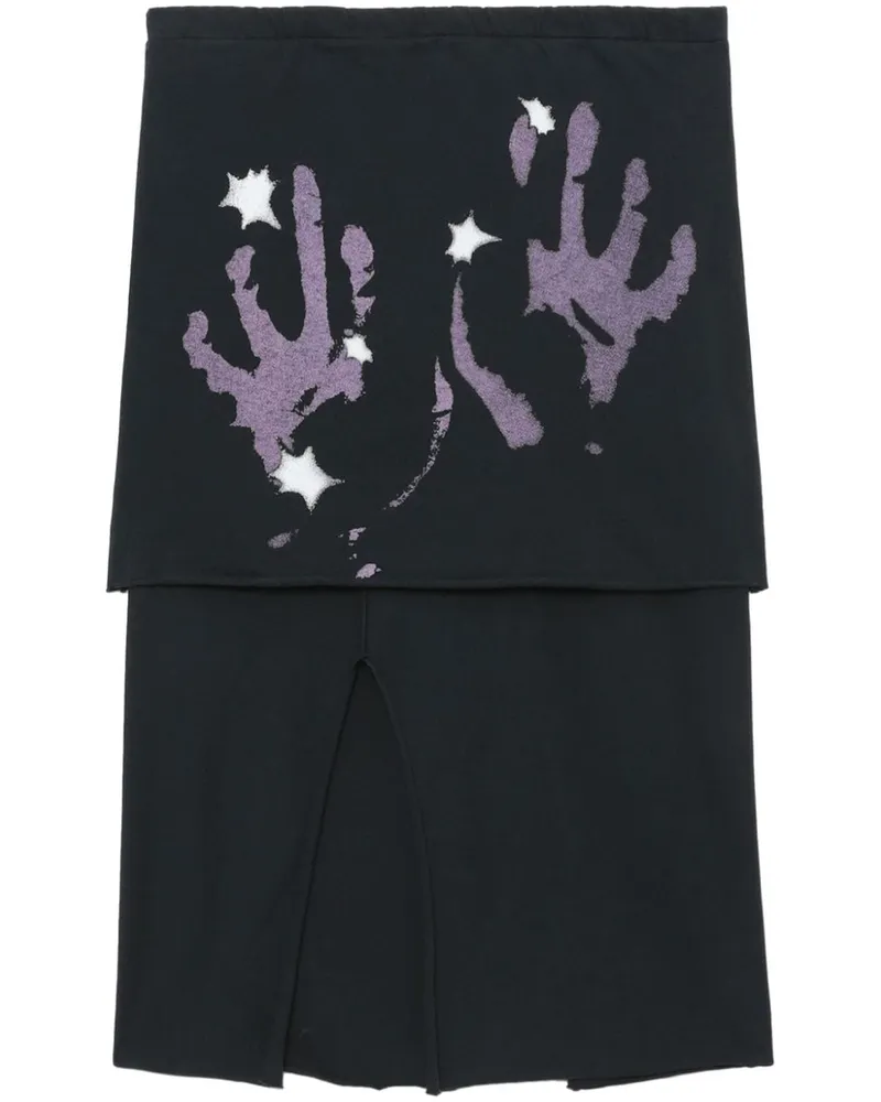 Our Legacy Rock im Layering-Look - Schwarz Schwarz