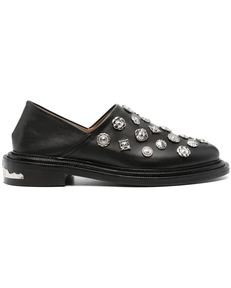 Toga Loafer mit Nieten - Schwarz Schwarz
