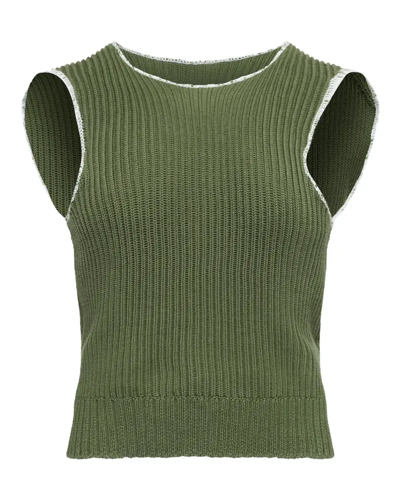 Maison Margiela Geripptes Trägershirt - Grün Grün