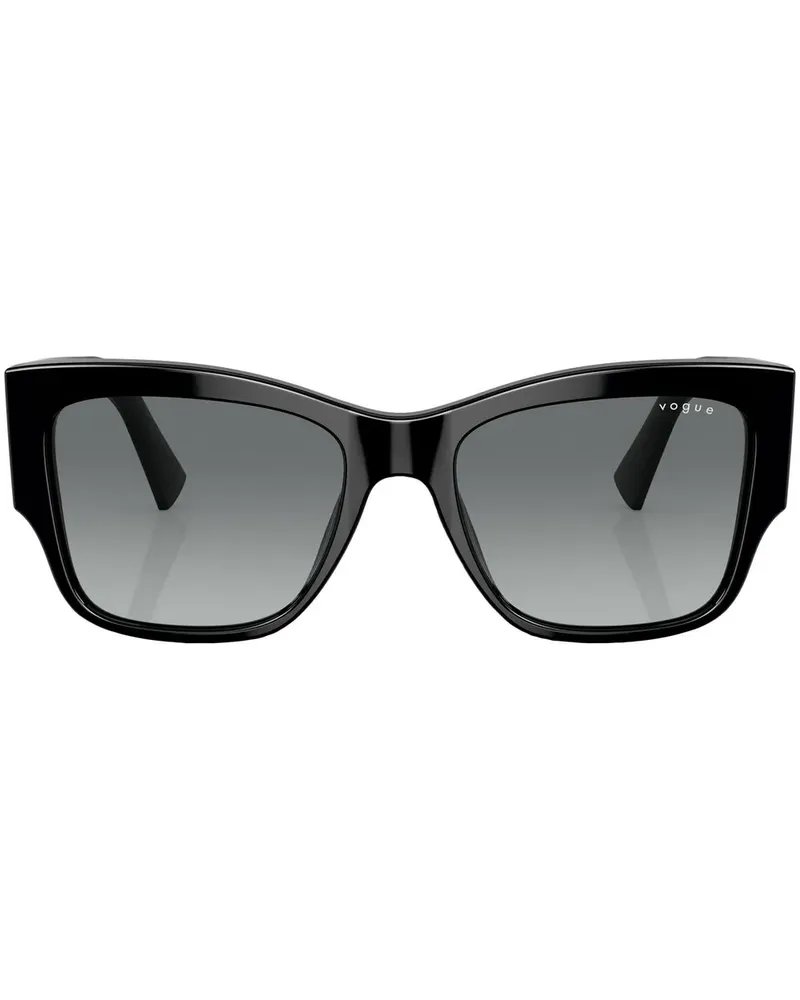 Vogue Sonnenbrille mit eckigem Gestell - Schwarz Schwarz