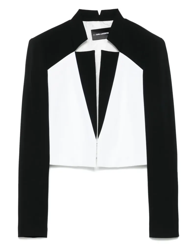 Karl Lagerfeld Cropped-Blazer - Weiß Weiß