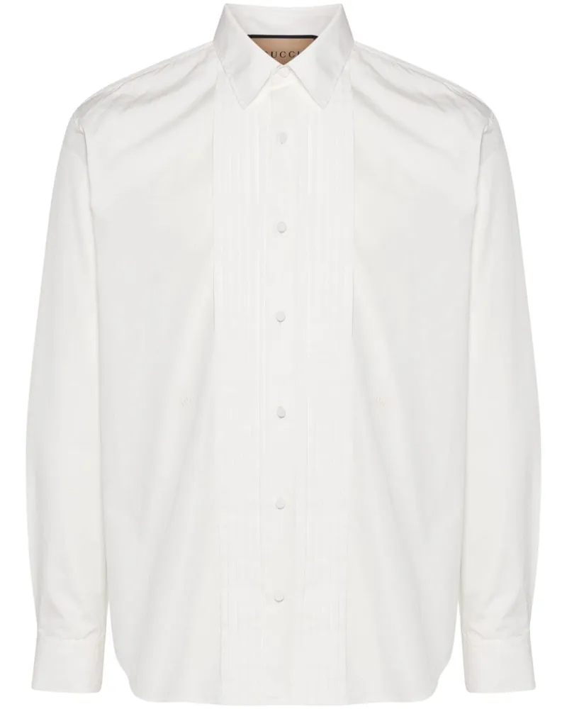 Gucci Hemd mit Biesendetail - Weiß Weiß