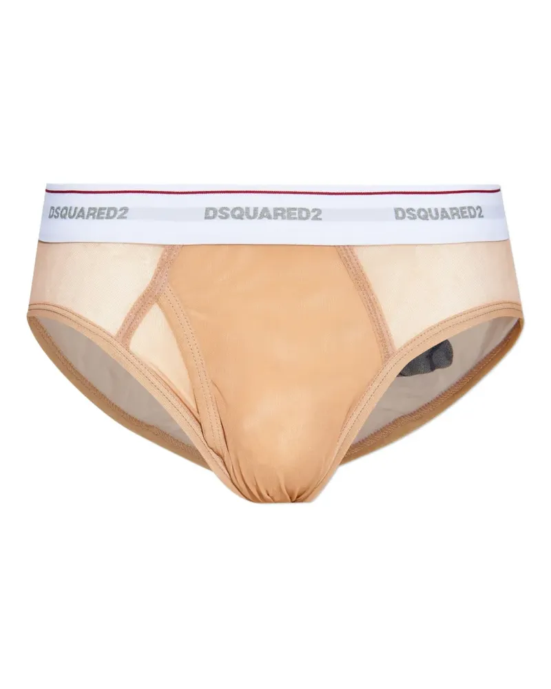 Dsquared2 x Vaquera Slip mit Logo-Bund - Nude Nude