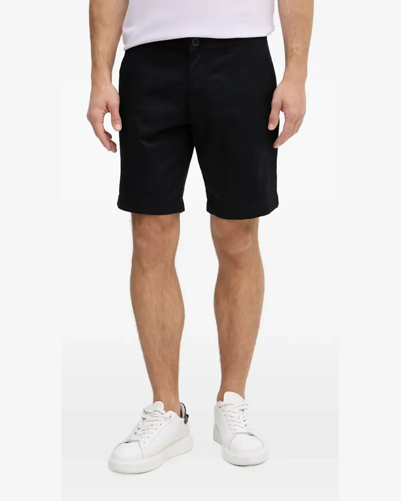 Armani Exchange logo-tag chino shorts - Blau Blau
