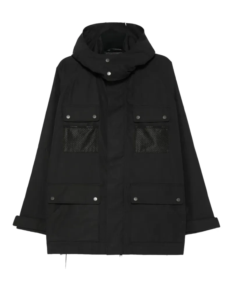 Junya Watanabe hooded multi-pocket coat - Schwarz Schwarz