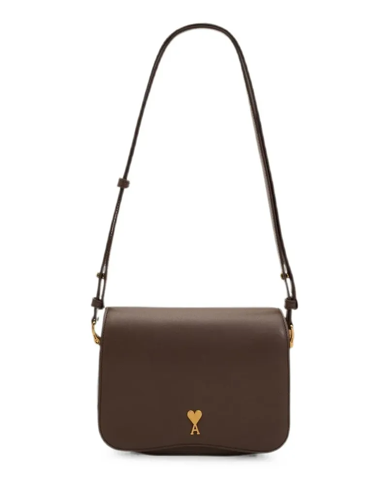 AMI Paris Ami de Coeur Schultertasche - Braun Braun