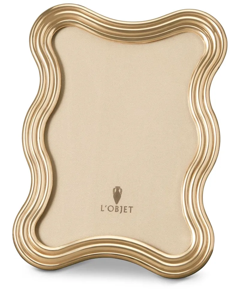 L’OBJET Ripple Bilderrahmen (13cm x 18 cm) - Gold Gold