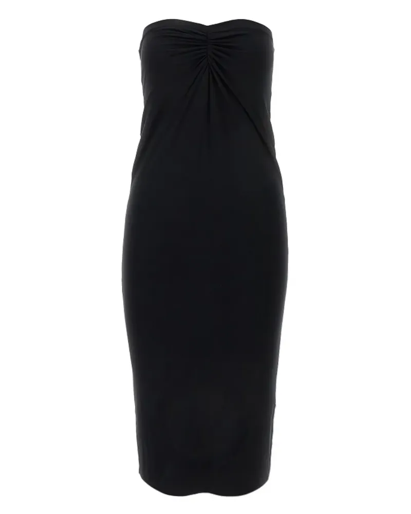 ANDAMANE Gerafftes Kleid - Schwarz Schwarz