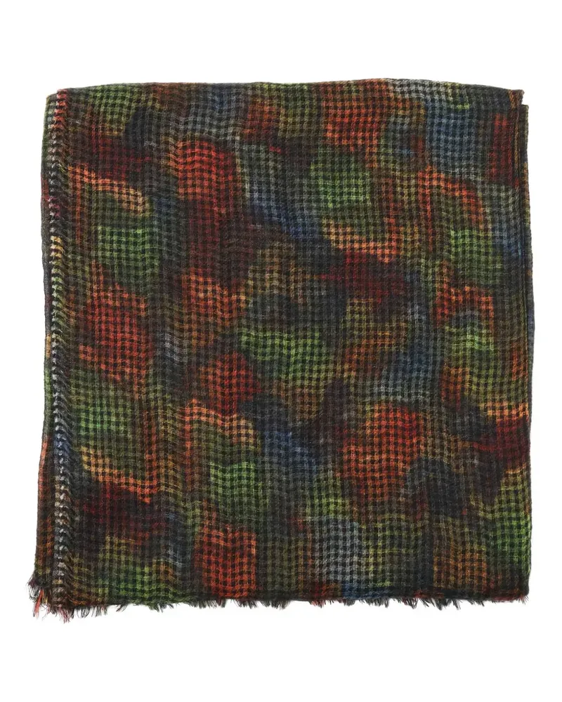 Destin Schal mit Karomuster - Grün Grün