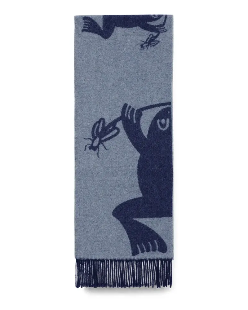 Henrik Vibskov Bug Press Jacquard-Schal - Grau Grau