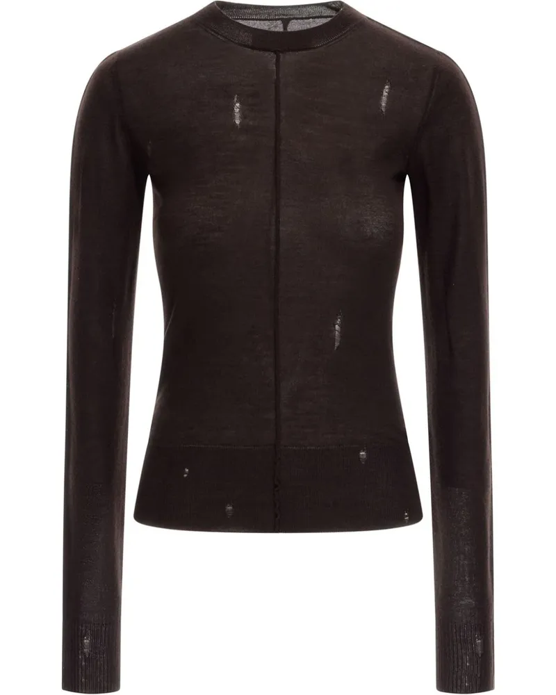 Amiri Oberteil mit Distressed-Detail - Braun Braun
