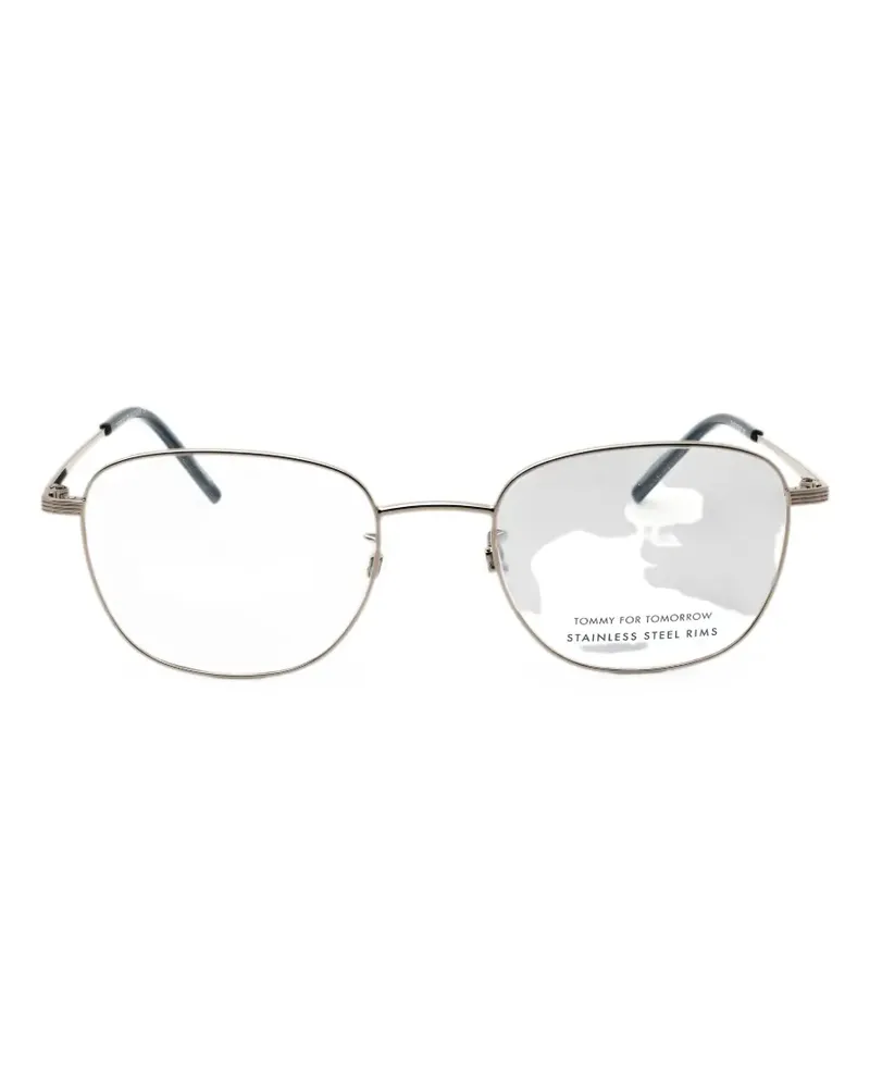Tommy Hilfiger Brille mit geometrischem Gestell - Silber Silber