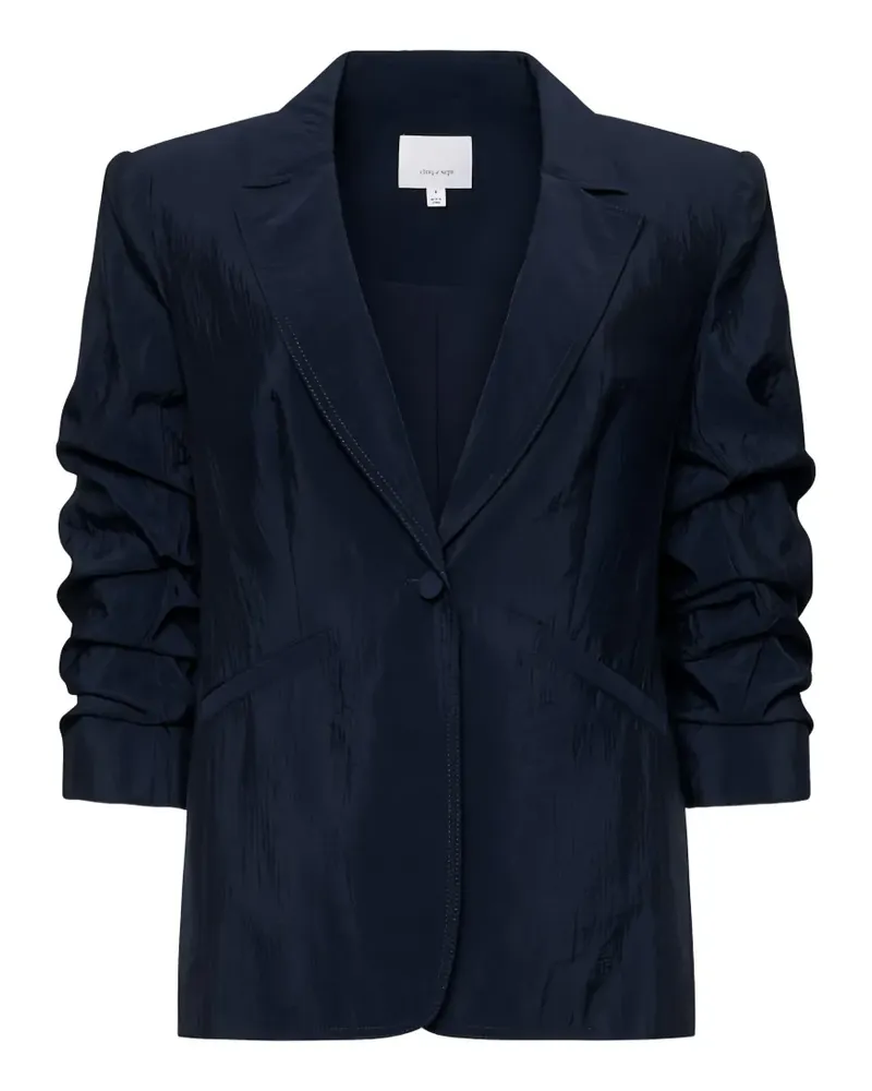 Cinq à Sept Gewebter Blazer mit Raffungen - Blau Blau
