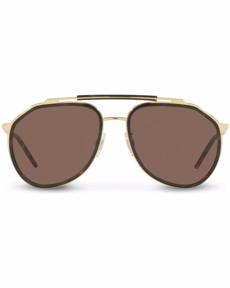 Dolce & Gabbana Madison Pilotenbrille Braun