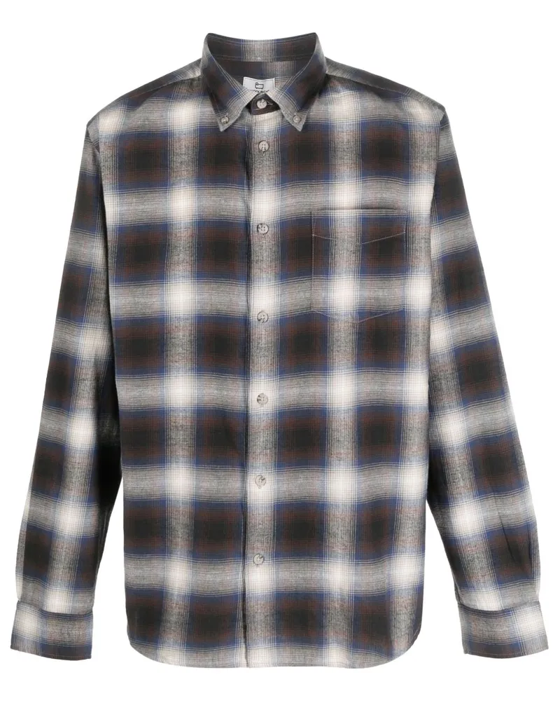 Woolrich Hemd mit Karomuster - Grau Grau