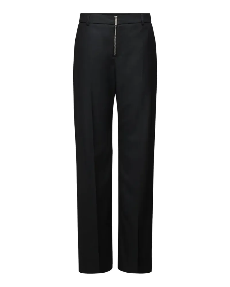 Karl Lagerfeld exposed zip tailored pants - Schwarz Schwarz