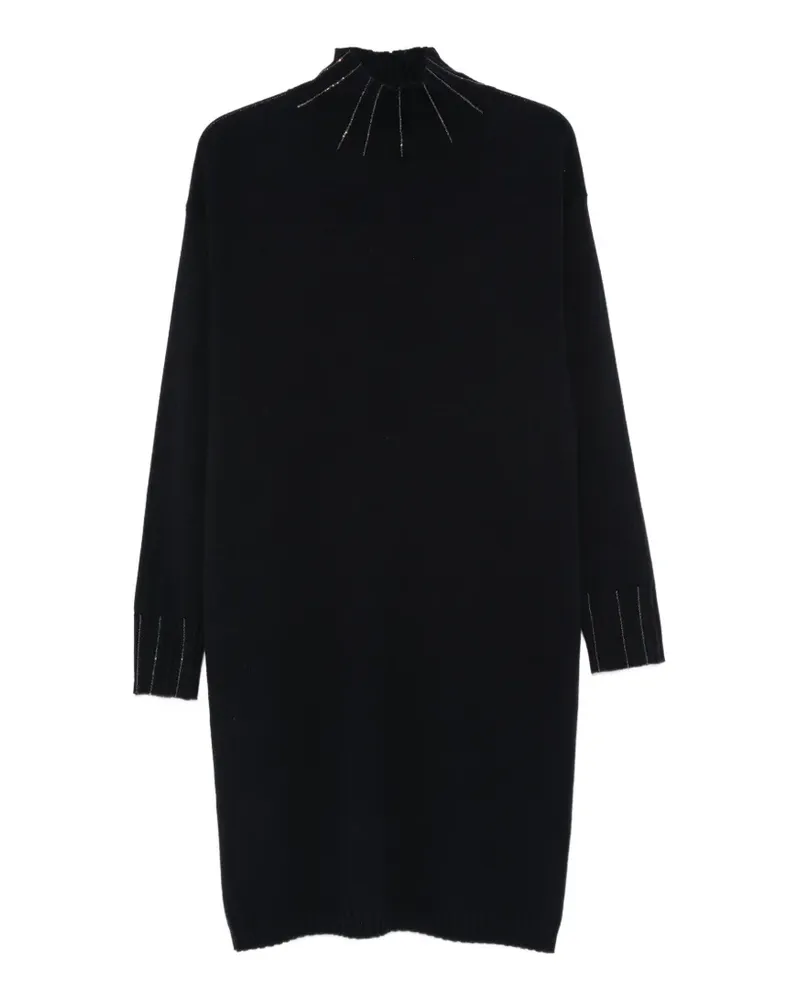 Fabiana Filippi Midikleid mit Perlen - Blau Blau