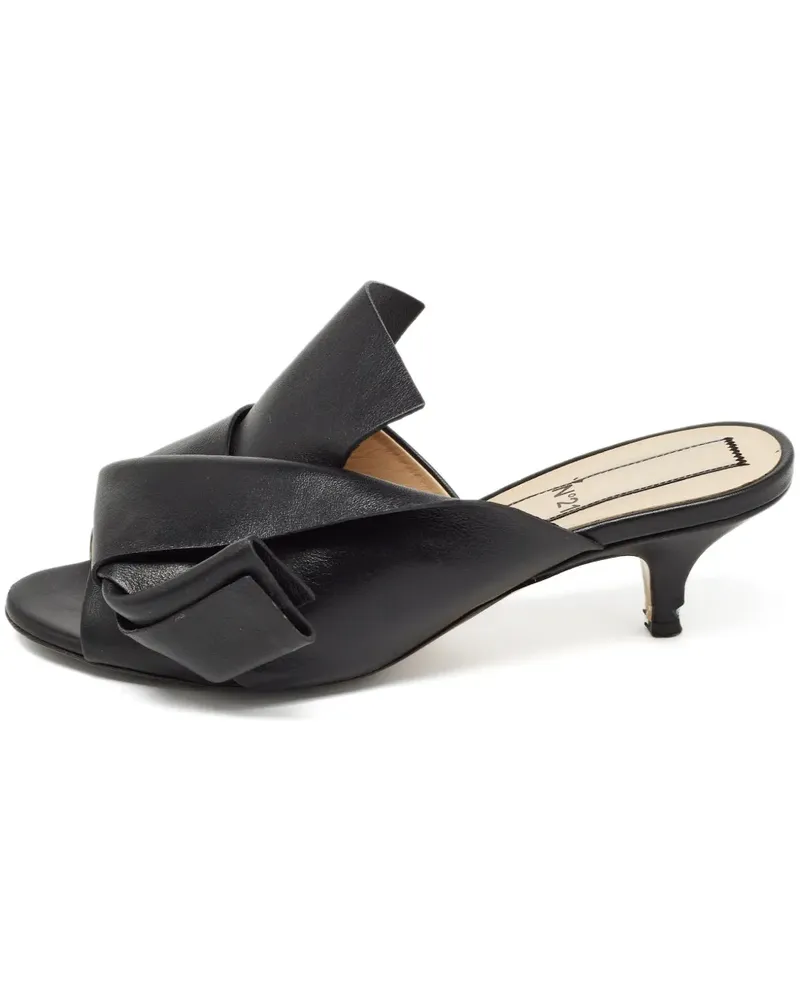 N° 21 Pre-owned Sandalen mit Knoten 70mm - Schwarz Schwarz