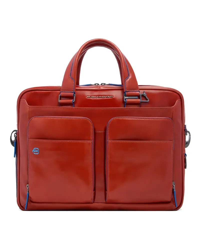 Piquadro leather laptop bag - Rot Rot