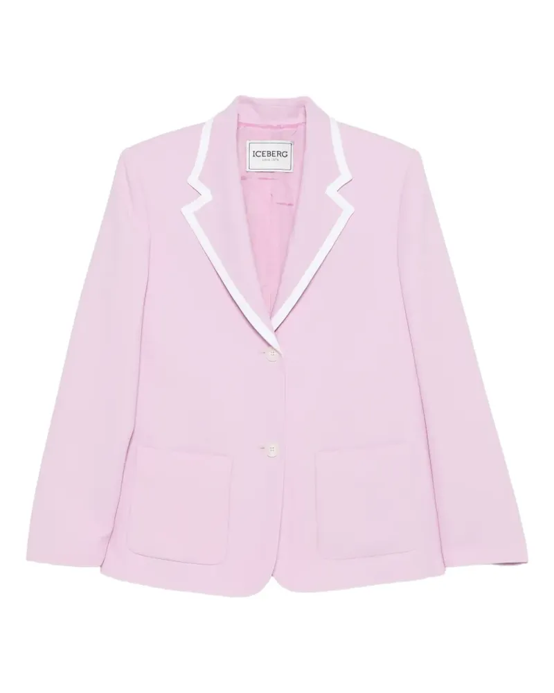 Iceberg Sakko mit Kontrastborten - Rosa Rosa