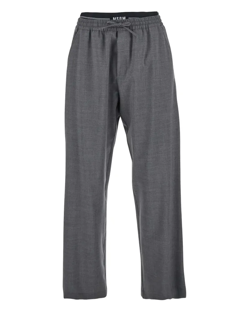 MSGM Hose mit elastischem Bund - Grau Grau