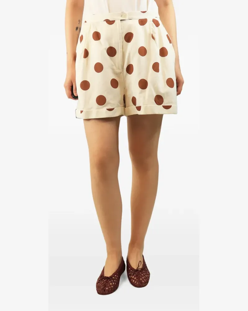 HALPERN Shorts mit Polka Dots - Nude Nude