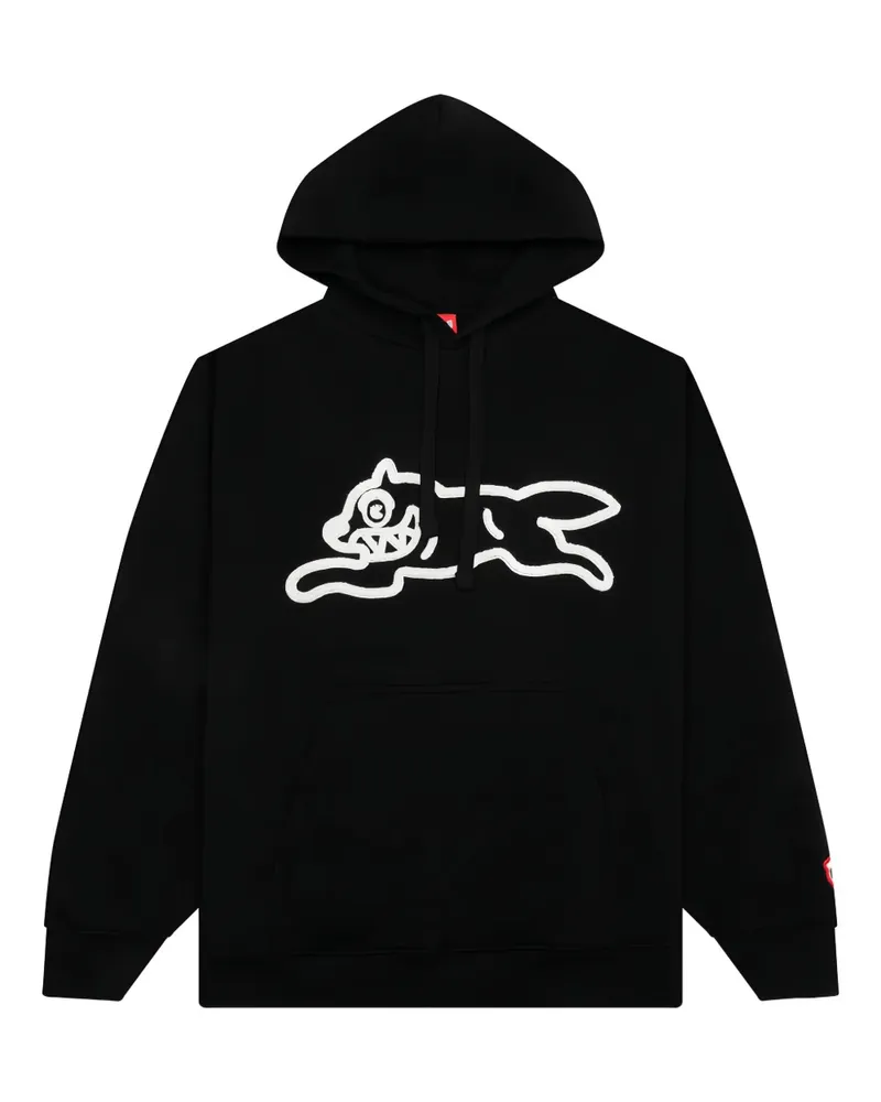 ICECREAM Sauce Running Dog-printed hoodie - Schwarz Schwarz