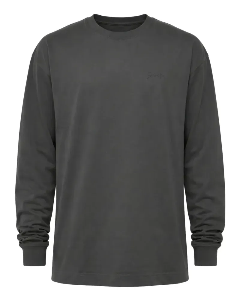 Givenchy logo-print long-sleeve T-shirt - Grau Grau