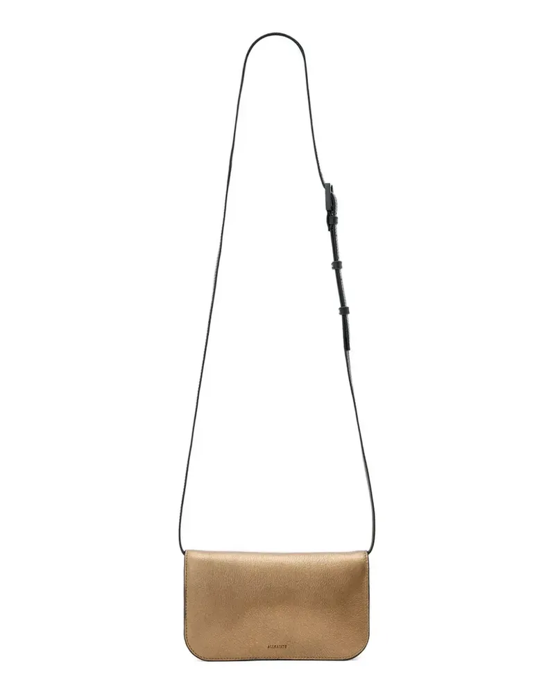 AllSaints mini Maeve adjustable-strap cross body bag - Gold Gold