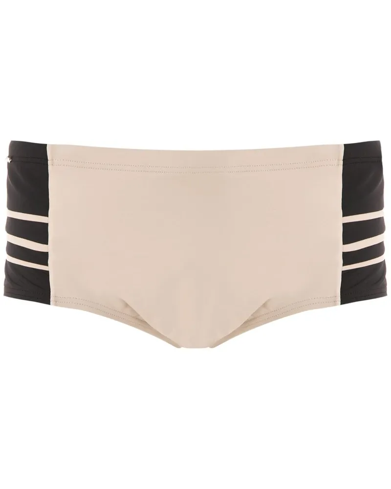 Amir Slama Badehose mit Einsätzen - Braun Braun