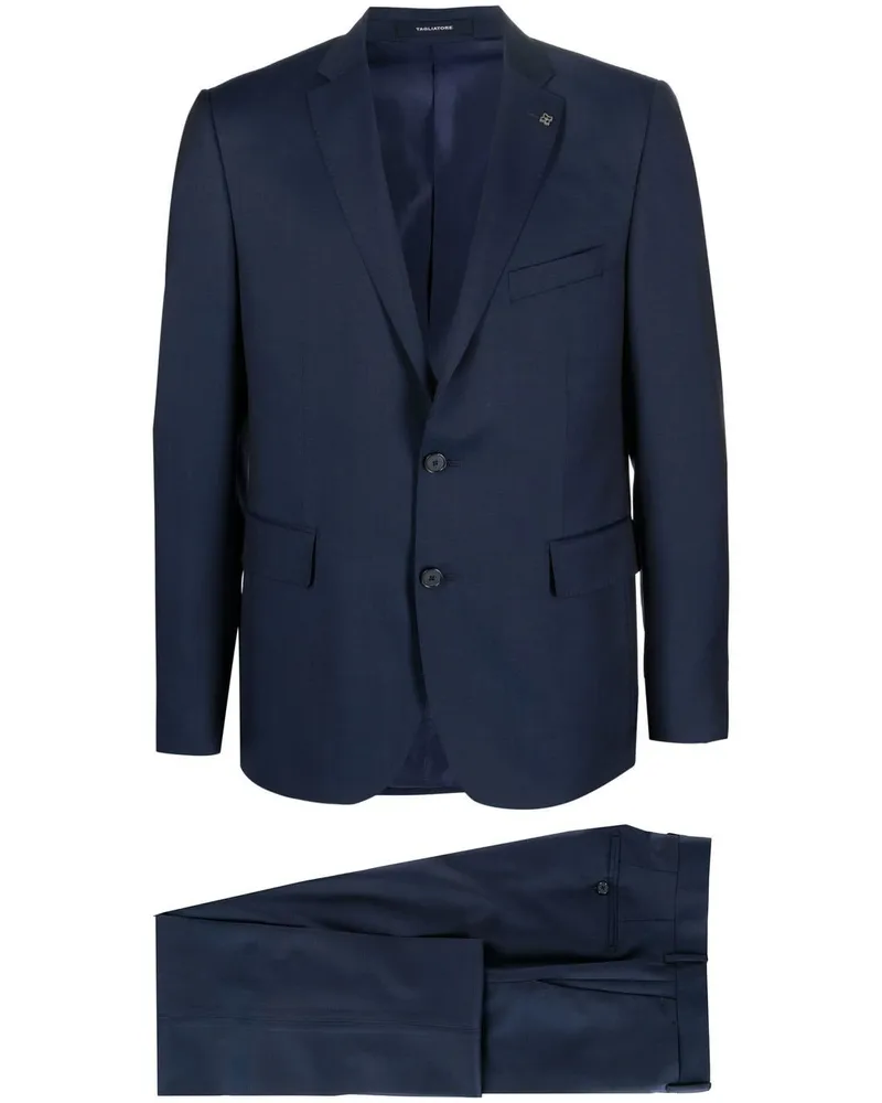 Tagliatore Zweiteiliger Anzug mit schmalem Schnitt - Blau Blau