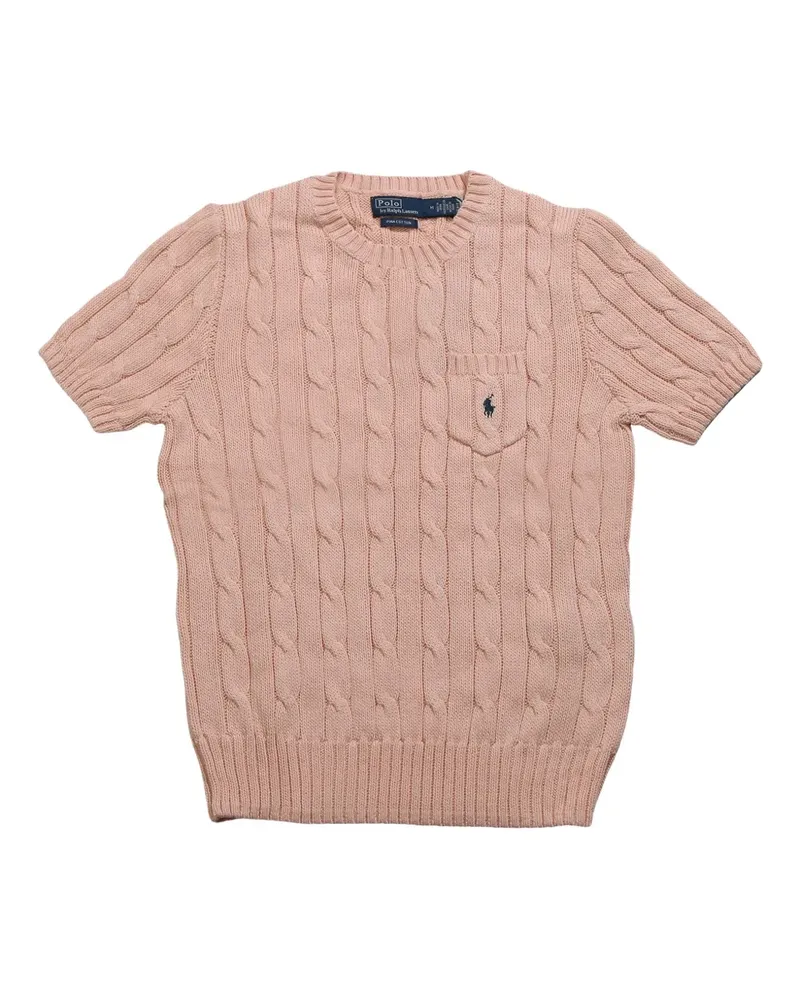 Ralph Lauren cable-knit short-sleeve top - Rosa Rosa