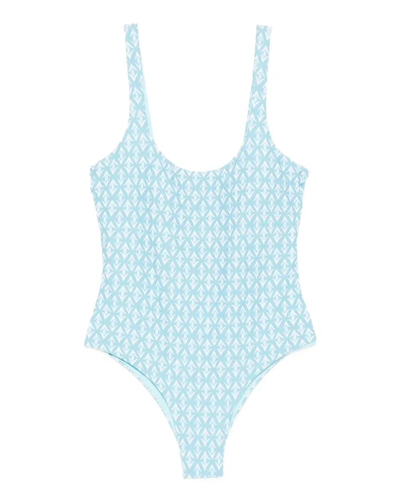 IU Rita Mennoia patterned swimsuit - Blau Blau
