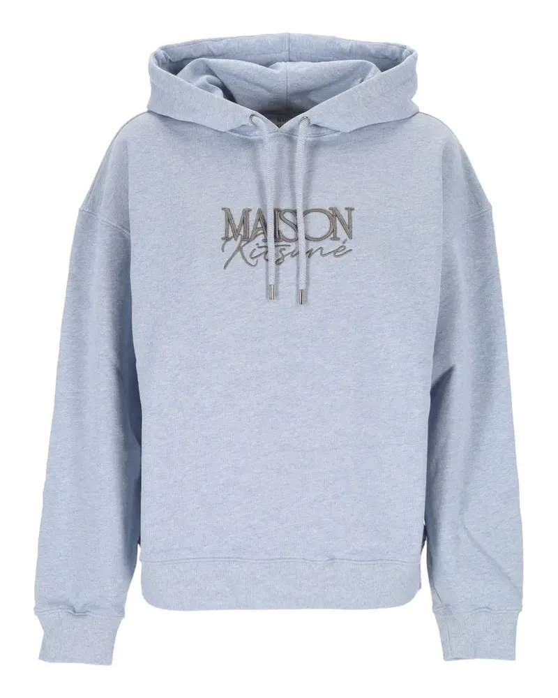 Kitsuné Hoodie mit Logo-Stickerei - Blau Blau