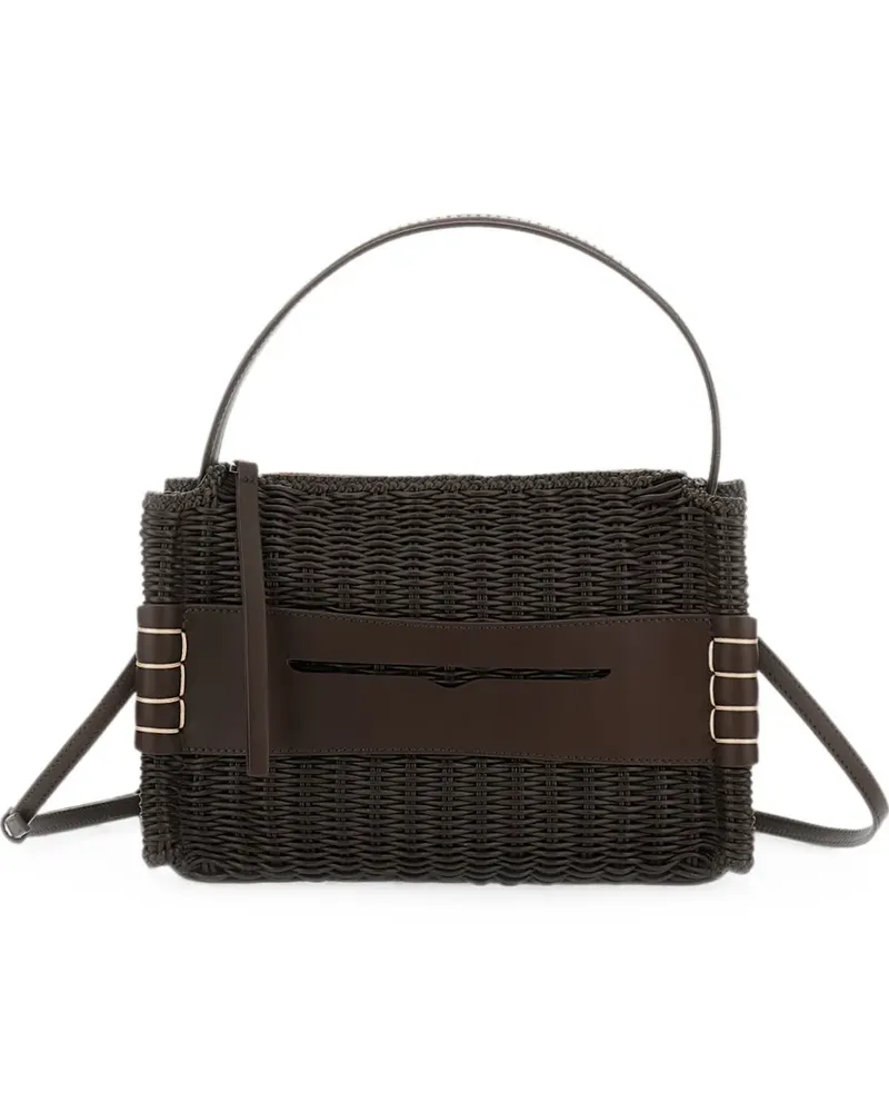J.W.Anderson woven leather tote bag - Braun Braun