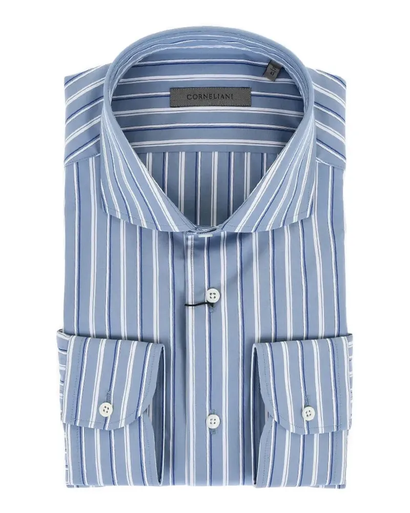Corneliani striped cotton shirt - Blau Blau