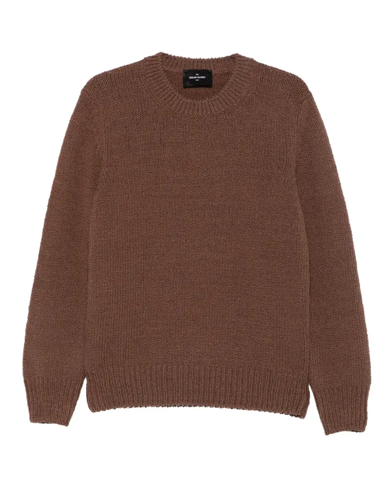 Gran Sasso Gerippter Strickpullover - Braun Braun