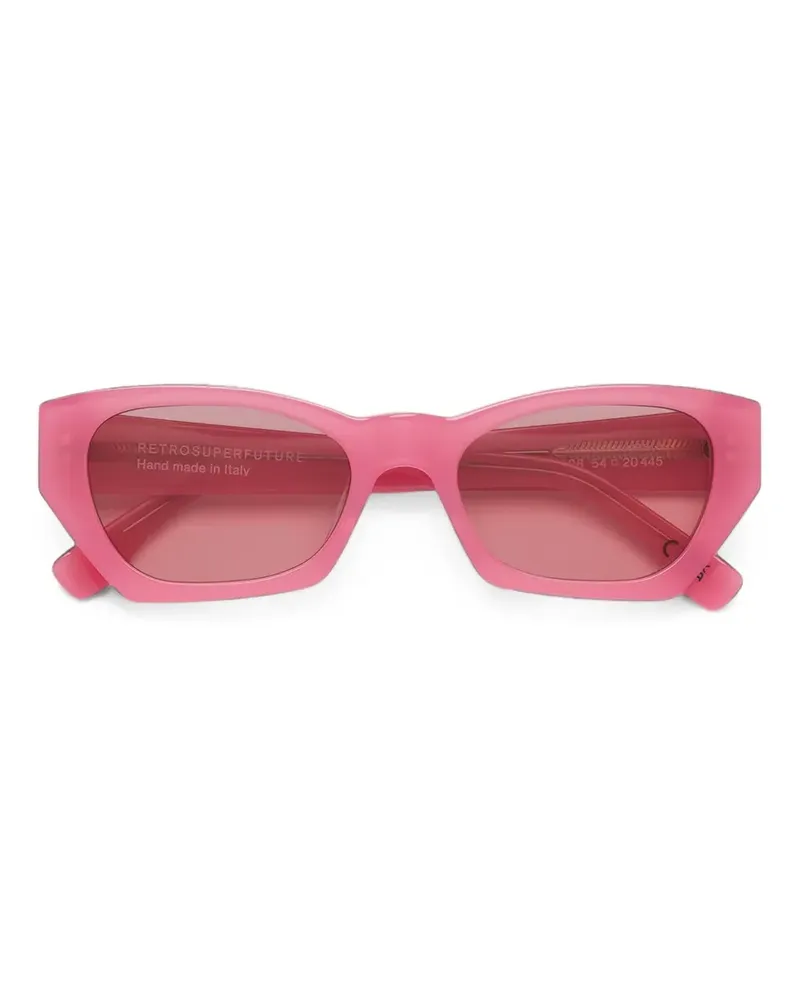 RETROSUPERFUTURE Amata Sonnenbrille mit geometrischem Gestell - Rosa Rosa