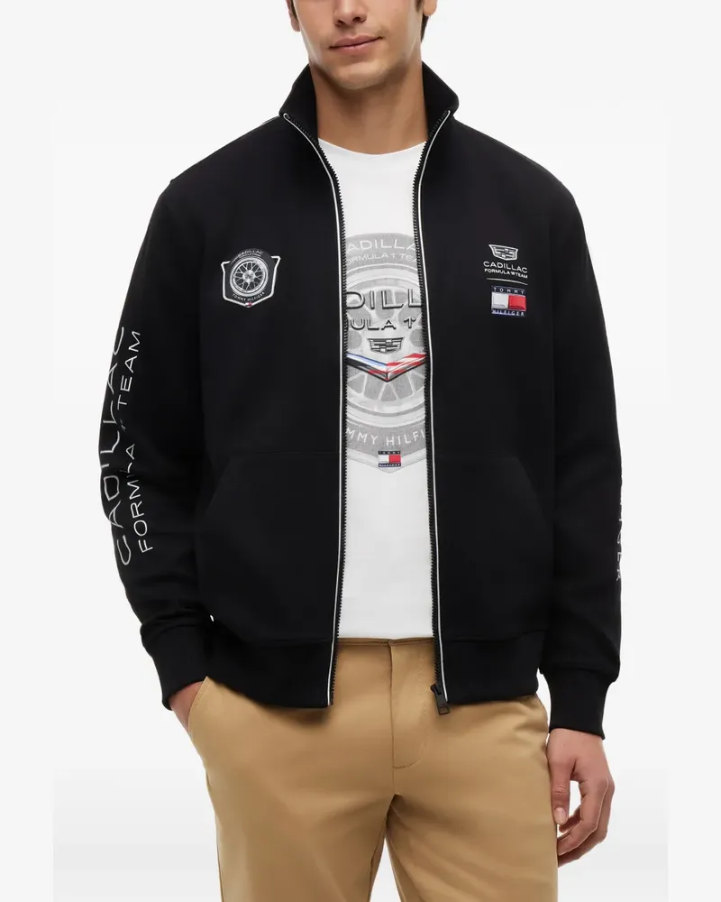 Tommy Hilfiger x Cadillac Formula 1 Team graphic zip-up sweatshirt - Schwarz Schwarz