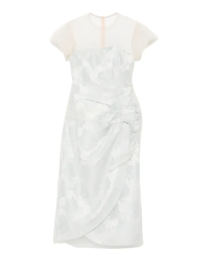 Simone Rocha Gerafftes Midikleid im Layering-Look - Blau Blau