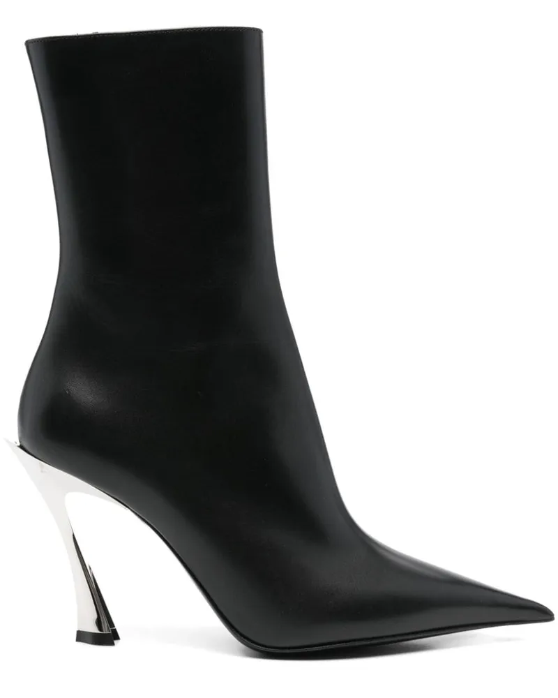 Thierry Mugler Stiefel aus Leder 95mm - Schwarz Schwarz