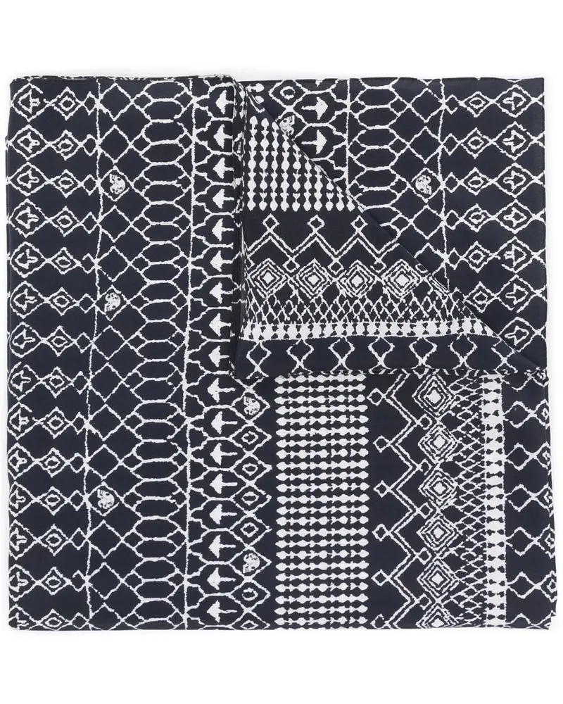 Gabriele Pasini Schal mit grafischem Print - Blau Blau