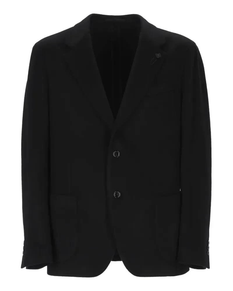 LARDINI Einreihige Kaschmirjacke - Schwarz Schwarz