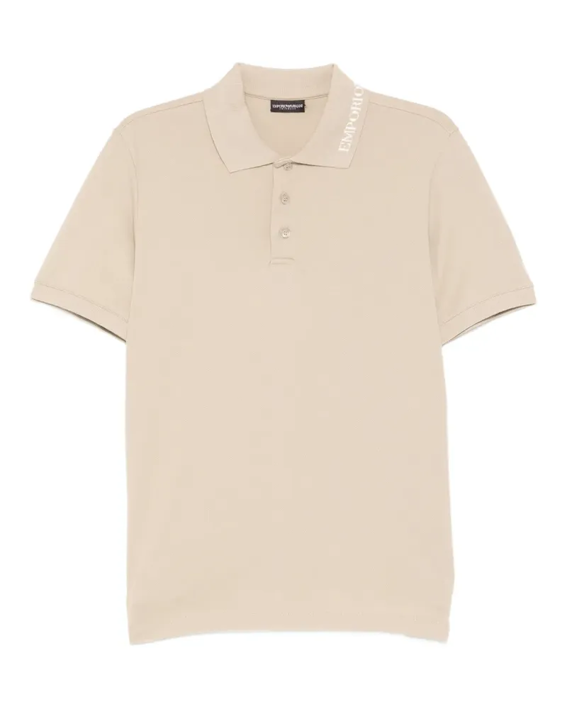 Emporio Armani logo polo shirt - Nude Nude