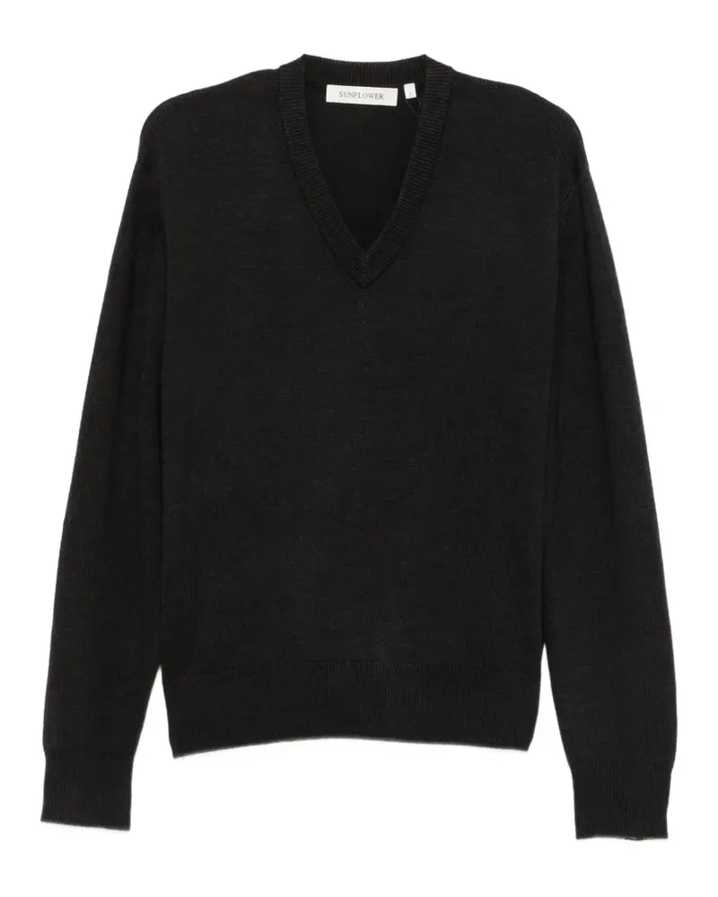 Sunflower V-neck sweater - Braun Braun
