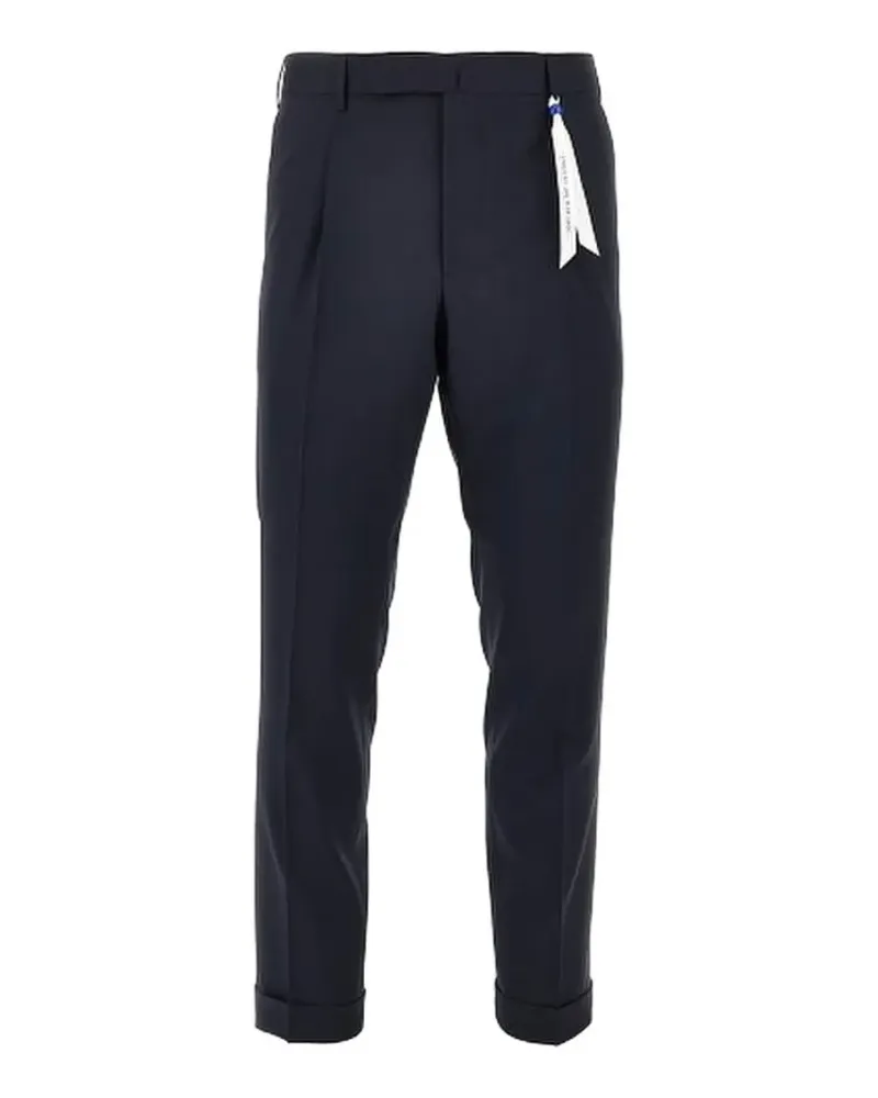 Biagio Santaniello Hose mit Bügelfalten - Blau Blau